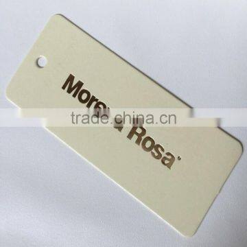 2017 Custom high quality garment Swing Tags Hang Tags with competitive price