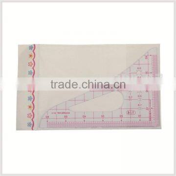 Kearing 1/4 Plastic Sandwich Line Scale Ruler / PVC Triangle Scales at Factory Price # 8514 photo-2
