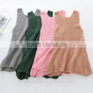 Fashion baby knitted clothes for baby wear party autumn warm dress