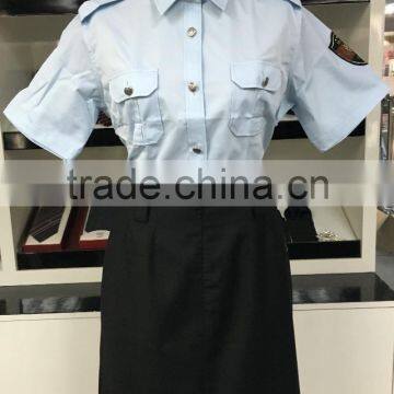 2015 Wholesale short sleeve ladies office suit uniform