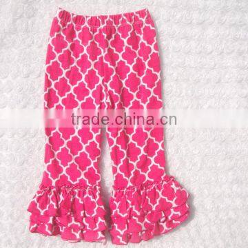 Clothing Distribution Companies Ruffle Bottom Pants Kids Ruffle Pants 100%cotton photo-5