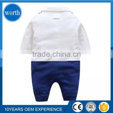 (High Quality) 2017 Summer Newborn Baby Boy Toddler Romper Clothing photo-2