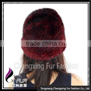 CX-C-71 Custom Hat Wholesale Knit Mink Fur Fashion Winter Hats photo-2