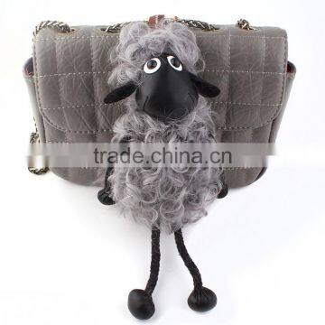 CX-R-52 Lastest Design Hot Fashion Cheap Custom Lamb Fur Keychain photo-4