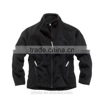 OEM Cheap High Quality Soft Warm Men Winter Blank Polar Fleece Jacket photo-2