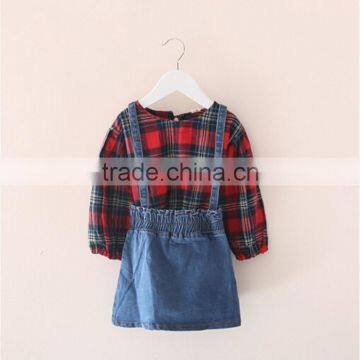 new fall children clothing set girls jean skirt denim dress set for kids alibaba website wholesale kid clothes