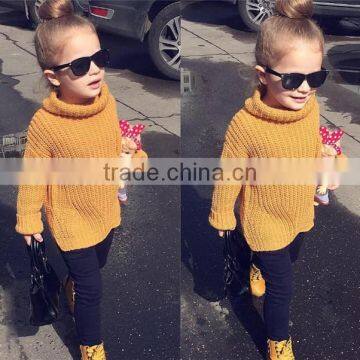 Baby Girl Boy Clothes High Neck Warm Sweater Children Toddler Kids Poloneck Turtleneck Winter Autumn Pullover Knit Loose Top photo-5