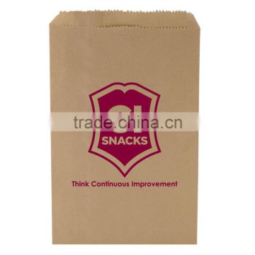 USA Made Kraft Merchandise Bag - made from 100% recycled paper, dimensions are 6" x 9.25" and comes with your logo.