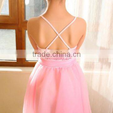 Unique Styles Sequin Kids Party Dresses With Belt --soft Tulle Skirt- Group Dance Skirt photo-3