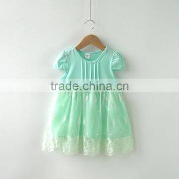 Soft Tulle Baby Girls Dress Designs Short Sleeve Clothes for Summer photo-3