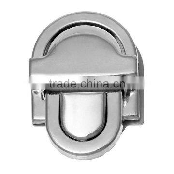 Silver Tone Bag Purse And Handbag Twist Turn Lock