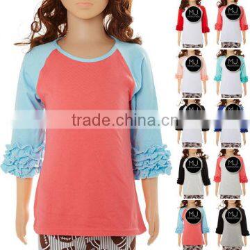 Wholesale Kid Clothing Icing Ruffle Shirt photo-3