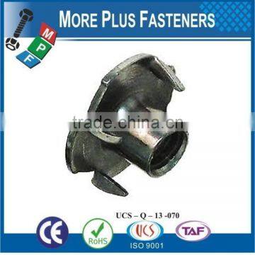 Made in Taiwan Stainless Steel Black Phosphate Four Three Prong Tee Nuts photo-4