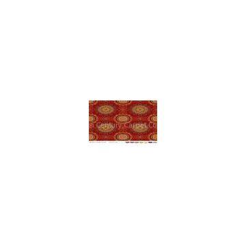 Public Area Patterned Axminster Carpets With Red Circle Pattern