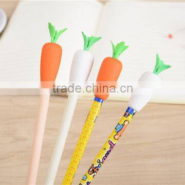 Novel Creative 3d Carrot Jumbo Magic Gel Pen Top Erasers Packing Logo Customs photo-3