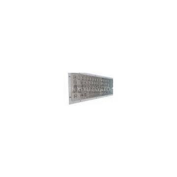 Compact Illuminated Metal Keyboard , Silver Backlit Keypad