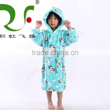 Cartoon Animals Hooded Bath Robe for Kids photo-2