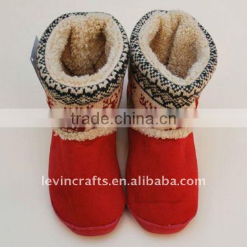 2016 fashion red plush warm shoes