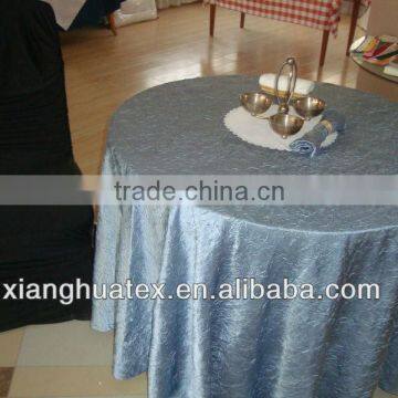 crushed table cloth, table cover, table linen