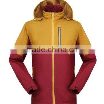 2016 Custom Fleece Lined Shiny Mens Nylon Windbreaker Jackets