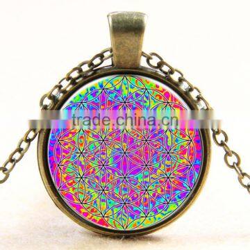 XP-TGN-LT-160 2017 New Design Diy Image Time Gemstone Life Pendant Mandala Family Tree Dome Cabochon Necklace In Glass photo-1