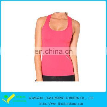 Custom Made High Quality Fitness Gym Pink Training Sports Tank Tops