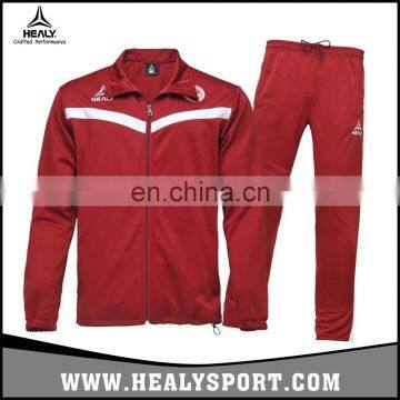 100% Polyester Long Sleeve Sports Wear Slim Fitted Plain jogging sport tracksuit for women