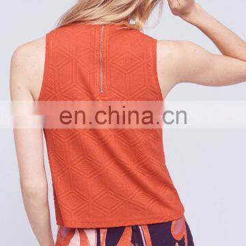 Pullover Sleeveless Top Vest Mockneck Knit Tank Custom Knit Sweater Women photo-4