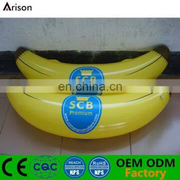 Inflatable lifelike banana model inflatable banana floating toy made in China