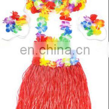 Latest style wholesale grass skirts sexy hawaiian costumes with cheap price GT2058