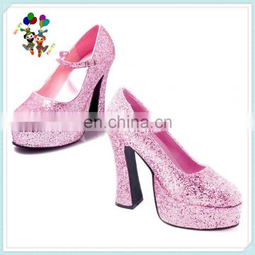 Sexy Party Costume Eden Pink Glitter High Heel Shoes HPC-2471