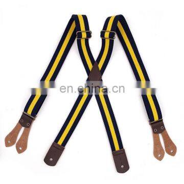 Fashion yiwu longkang customized best quality men's suspenders