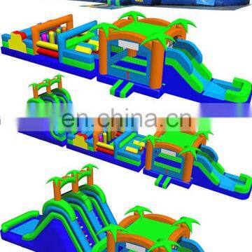 Paradise 3 Option Obstacle Course w/ 18' Slide | Wet/Dry (3 pc)