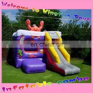 Sea world inflatable bouncy house combo