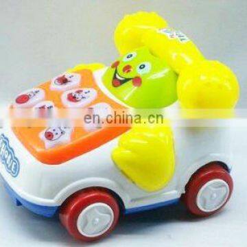 Plastic cartoon musical cell phone toy