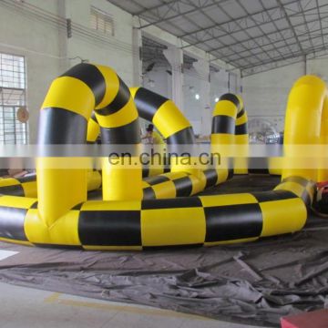 Large inflatable auto racing track inflatable race car tracks for kids