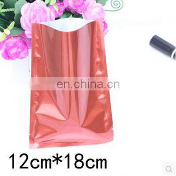 Pink shiny Aluminum foil food bags