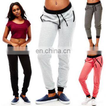 women stylish yoga run sweatpants fit athletic wear capri joggers pants