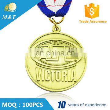 Custom Design Round Cheap Metal Victory Gold Silver Medal photo-2