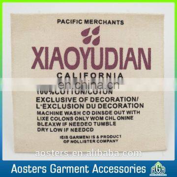 Cheap Wholesale Custom Cotton Woven Printed Labels for Clothings photo-4