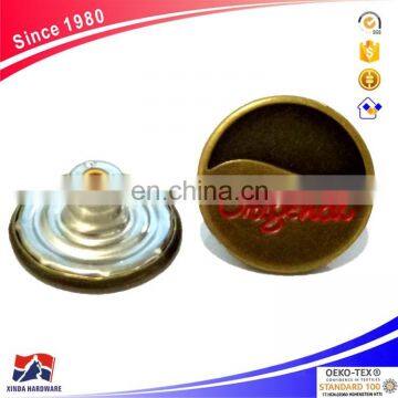 Chinese manufacturers wholesale custom copper surface button