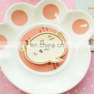 custom shaped printing color paper sticky notepad