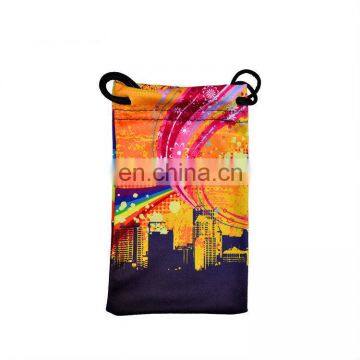 promotional oem made logo microfiber eyeglasses bag