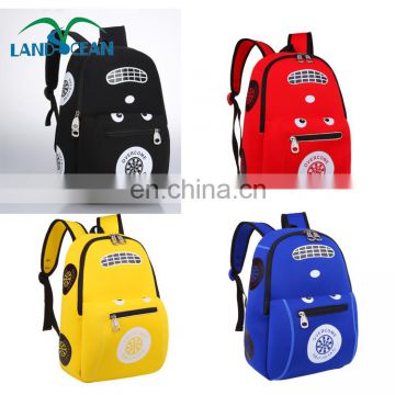 Waterproof neoprene Kids School Bag soft lightweight Casual fashion Car shape