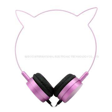 Cat ear headphones metal