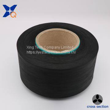Black Conductive Carbon Inside Polyester Fiber Filaments ESD Gloves Yarn 150D/36F for Anti-Static Fabric-XT11359 photo-2