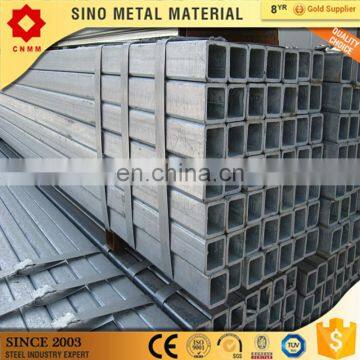 galvanized and rectangular manufacturer hollow box tubes 500 * 500mm gi square tube