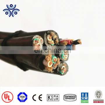 UL 62 Type 12 awg SJ, SJO, SJOW, SJOOW tinned copper EPDM/EPR insulated Portable Cord and power cable 300 V 600V for USA market