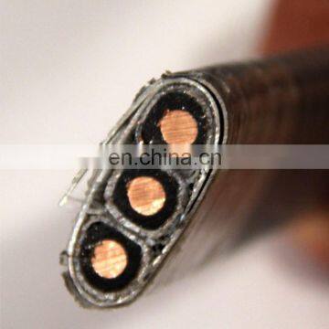 HUATONG TYPES 3X1awg Power Cable For Electrical Submersible Pump (ESP) Cable