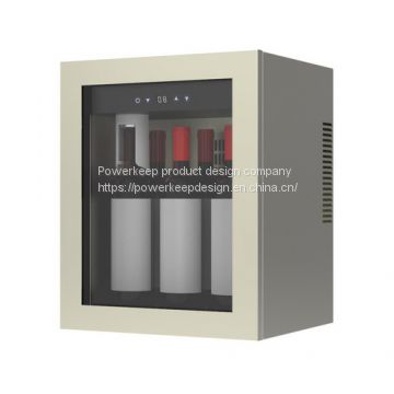 Mini desktop wine refrigerator with a vacuum pump ODM OEM service from Chinese product design company